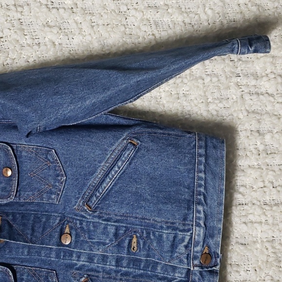 Wrangler made in japan 100% cotton denim jean jacket small - Picture 3 of 9